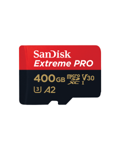 SanDisk Extreme Pro Micro SDXC 400GB + SD Adapter  (170MB/S) A2 C10 V30 UHS-1 U3