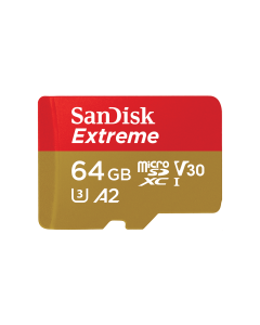 SanDisk Micro SDXC Extreme 64GB (160MB/S) A2 C10 V30 UHS-1 U3