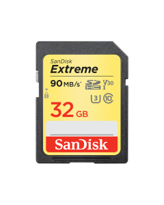 SanDisk Extreme SDHC Card 32GB 90MB/S V30 UHS-1 U3