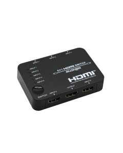 HDCVT HDMI 5 x 1 Switch - Black
