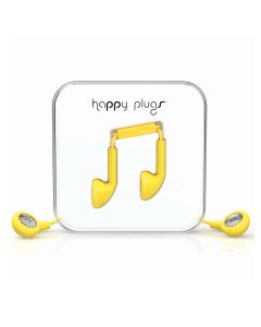 Happy Plugs Earbuds + Mic & Remote - Yellow