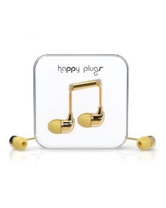 Happy Plugs Delux In-Ear + Mic & Remote - Gold
