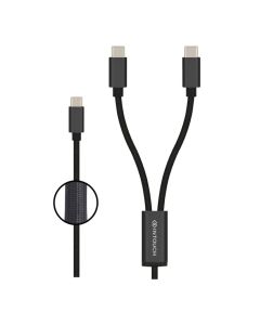 Intouch Type C to Type C Out Braided Cable - Black