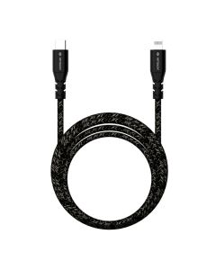 Intouch Recycled Braided Type C To Lightning 2.0M Cable - Black