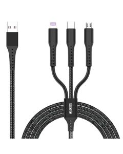 Loopd 3 In 1 Multi Cable 1.2M - Black