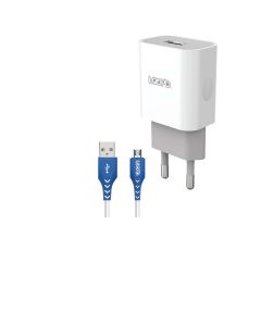 Loopd 1 Port 2.1A Wall Charger + Micro USB Cable  - White