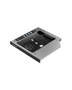 Orico 2.5″ Laptop Hard Drive Caddy for Optical Drive - Silver