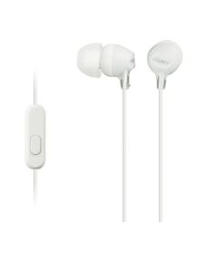 Sony MDR-EX15AP Wired In Ear Earphone with Mic - White