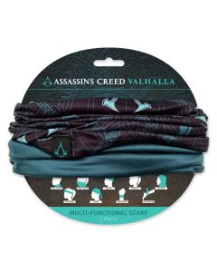 Assassins Creed Valhalla 2 Pack Neck Gaiter - Black/Green