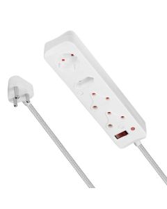 Switched 4 Way Surge Protected Multiplug Sold by Technomobi