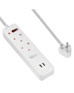 Switched 3 Way Surge Protected Multiplug Sold by Technomobi