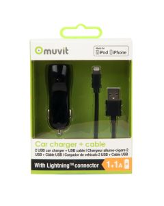 Muvit 2Amp Car Charger Lightning Apple iPhone