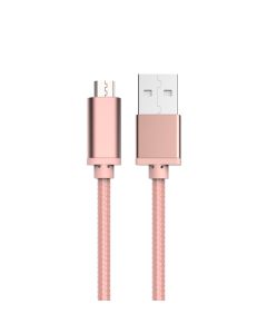 Muvit Bling Micro USB Braided Cable - Rose Gold