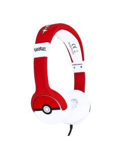 OTL Pokemon Pokeball Kids Headset - Red/White