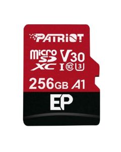 Patriot EP V30 A1 256GB Micro SDXC Card & Adapter