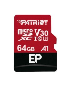 Patriot EP V30 A1 64GB Micro SDXC Card & Adapter