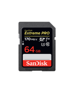 SanDisk Extreme Pro SDXC Card 64GB - 170MB/S V30 UHS-1 U3