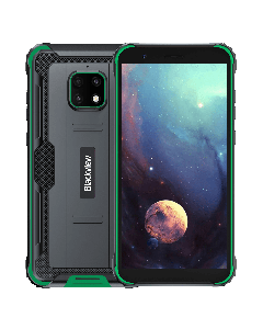 Blackview BV4900 Dual Sim 32GB Rugged Smartphone in Green and black sold by Technomobi