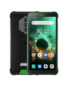 Blackview BV6600 Dual Sim 64GB Rugged Smartphone in Black and green sold by Technomobi