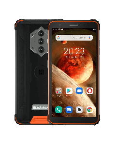 Blackview BV6600 Dual Sim 64GB Rugged Smartphone in Black and orange sold by Technomobi