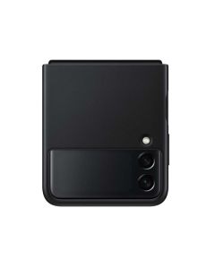 Samsung Galaxy Z Flip3 5G Leather Case in Black sold by Technomobi