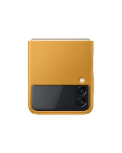 Samsung Galaxy Z Flip3 5G Leather Case in Mustard sold by Technomobi
