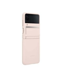 Samsung Galaxy Z Flip4 Flap Leather Cover in peach sold by Technomobi
