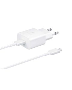 Samsung 1 USB C Port Travel Adapter PD 15W with Cable Type C to Type C in White sold by Technomobi