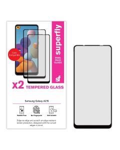 Superfly Samsung Galaxy A21s Dual Tempered Glass Screenguard 