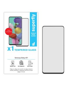Superfly Samsung Galaxy A51 Tempered Glass Screenguard - Black