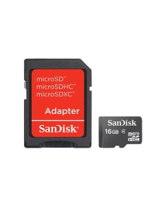 SanDisk Micro SDHC 16GB Card & Adapter