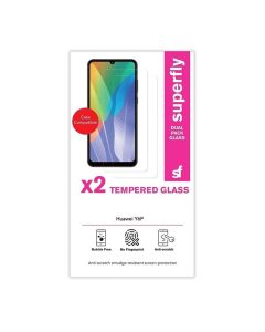Superfly Dual-Pack Tempered Glass Screen Protector for Huawei Y6p