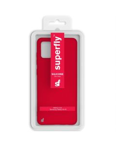 Superfly Red Silicone Thin Case for Samsung Galaxy A21S By Technomobi