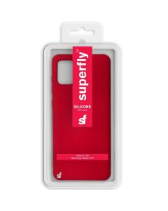Superfly Red Silicone Thin Case for Samsung Galaxy A31 by Technomobi