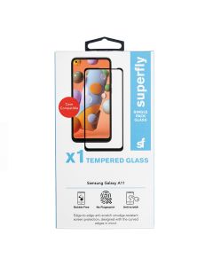 Superfly Samsung Galaxy A11 Tempered Glass Screenguard - Black