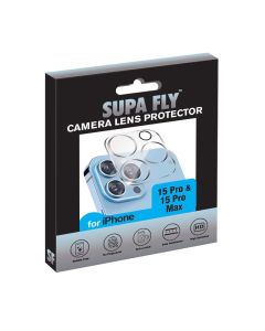 Supa Fly Camera Lens Tempered Glass Screen Protector iPhone 15 Pro / Pro Max