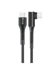 Snug O-Copper Type C to Type C Charge & Sync Cable 60W - Black/Silver