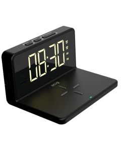 Snug Wireless Clock 10W Charging Pad - Black