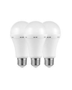 Switched LED 5W A60 Rechargeable E27 Light Bulbs 3 Pack by Technomobi