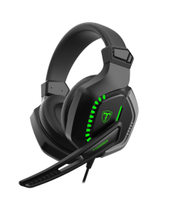T-Dagger Eiger 3.5mm/USB Over Ear Wired Gaming Headset - Black