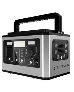 Titan Elecstor 500W Portable Power Station in Black Sold by Technomobi