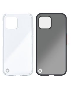 Toni Twin Prism/Merge Case Apple iPhone 13 in Clear and Smokey Black sold by technomobi