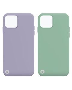 Toni Twin Silicone Apple iPhone 12 Pro Max in Violet and Turquoise sold by Technomobi