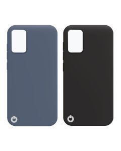 Toni Twin Silicone Case Samsung Galaxy A02s - Black/Blue