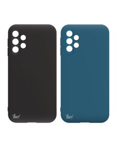 Toni Twin Silicone Case Samsung Galaxy A13 4G in Black and Blue sold by Technomobi