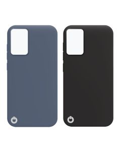 Toni Twin Silicone Case Samsung Galaxy A72 4G and A72 5G in Black and Blue sold by Technomobi