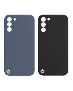 Toni Twin Silicone Case Samsung Galaxy S21 Plus 5G in Black and Blue sold by Technomobi