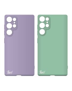 Toni Twin Silicone Case Samsung Galaxy S23 Ultra - Violet / Turquoise