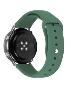 Toni Silicone Button Watch Strap 22mm in olive sold by Technomobi
