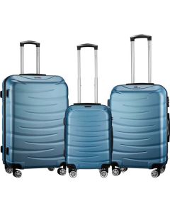 Travelwize Arrow Series Luggage In Seafoam Hard Shell 3 Piece Set 